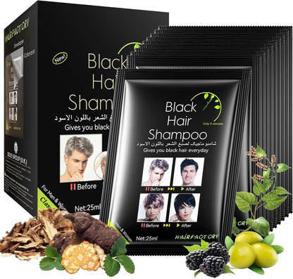 SHAMPOO TINTE O CUBRE CANAS Color NEGRO